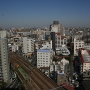View from the 13th floor of our hotel in Tokyo Shinjuku- hoping for no more big aftershocks