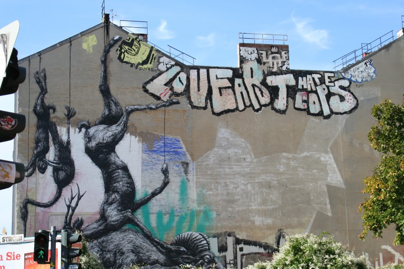 Nature Morte (Hanging Dead Animals), by ROA, in Kreuzberg