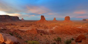 Monument Valley Panorama after  post processing- this is how it looked! Photo: Rob Gibbs
