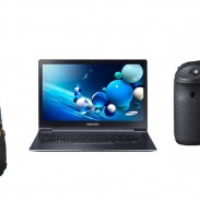 Travel gear: One planet backpacks, Samsung laptops, Canon cameras