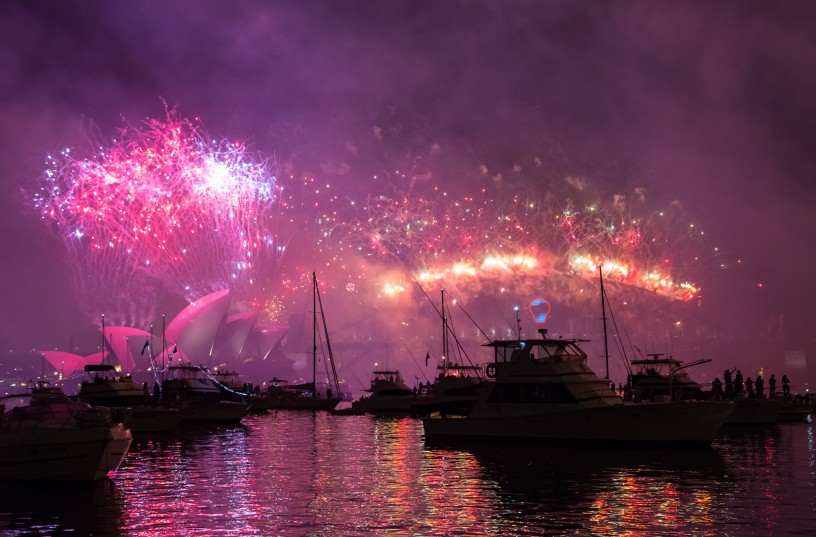 Sydney Harbour New Year's Eve 2015 Fireworks