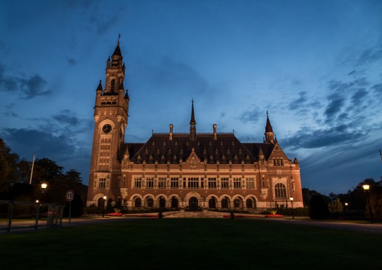 The Peace Palace, where the International Court of Justice sits