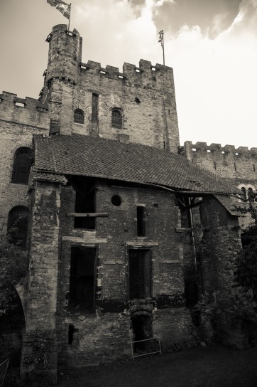 Gravensteen Castle in B&W #2, Ghent, Belgium