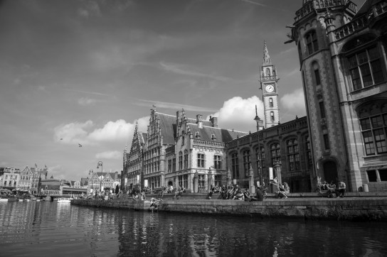 Ghent from the water