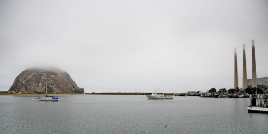 Morro Rock and the unusually located power station. Photo: Rob Gibbs