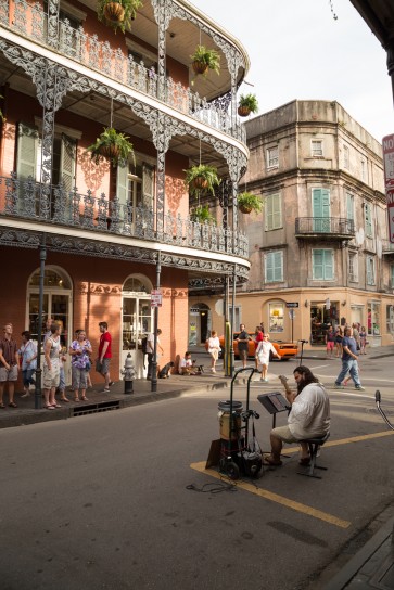 Man Playing Guitar, New Orleans, USA