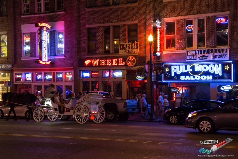 Honky Tonk Bars on Broadway, Nashville Tennessee, USA