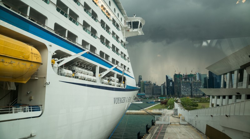Arrival in Singapore amid tropical storms